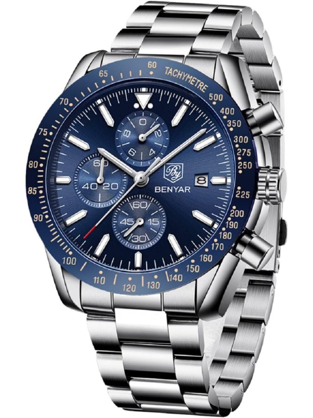 Stylish Men's Analog Quartz Chronograph Watch - Waterproof, Luminous, Casual